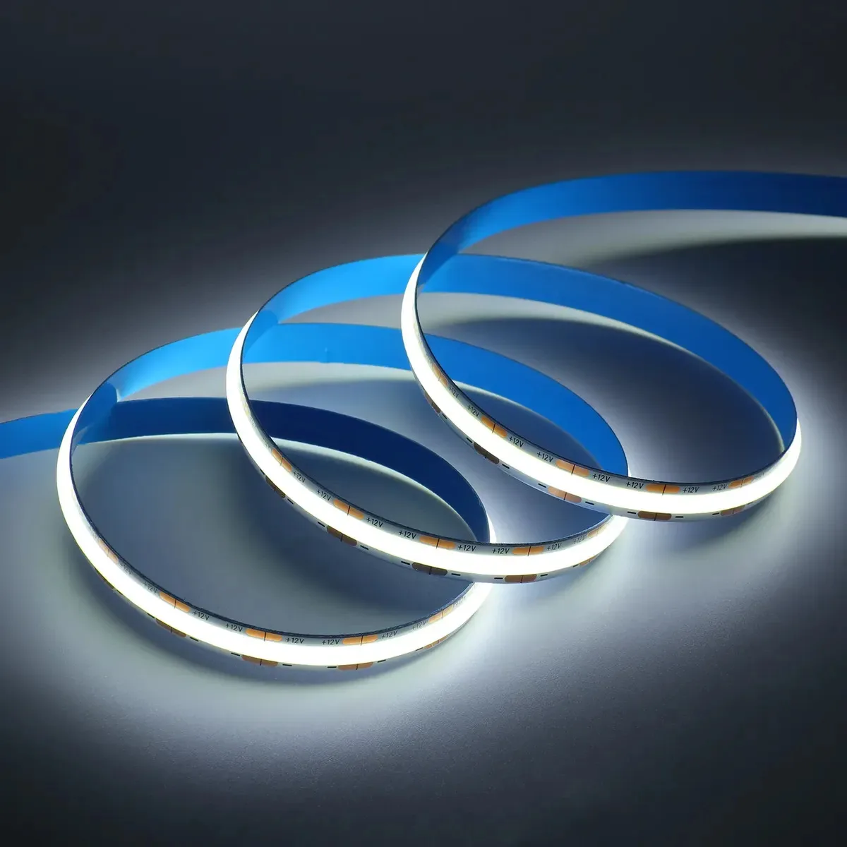 Tira Led Cob 5 Metros 12V Luz Fría Continua Flexible
