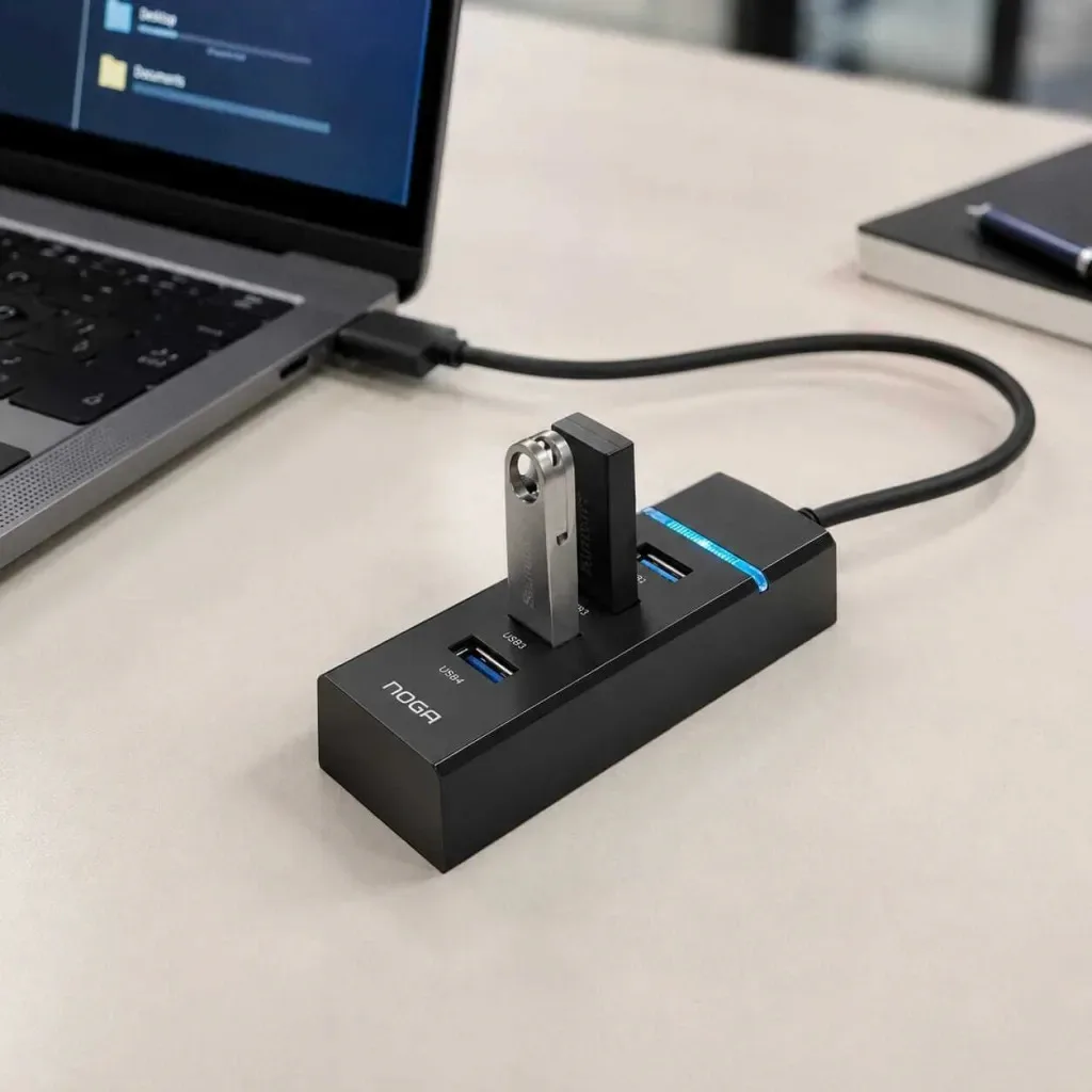 Hub Usb Noga Ngh-47 Multiplicador 3.0 4 Puertos Usb