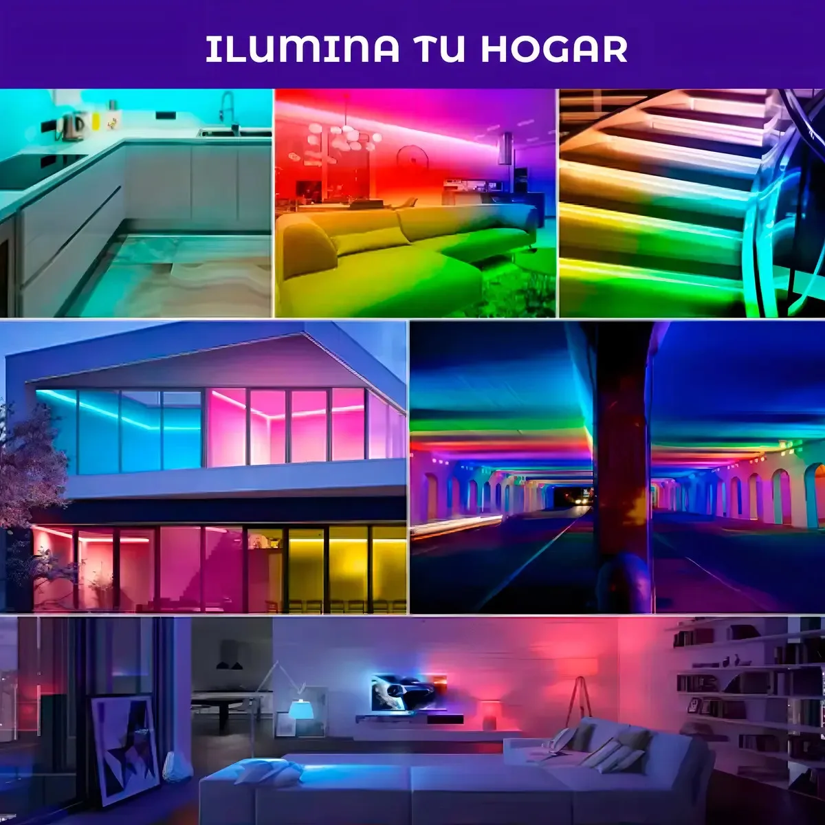 Tira Led Neon Rgb Usb App Control Remoto Usb 5 Metros