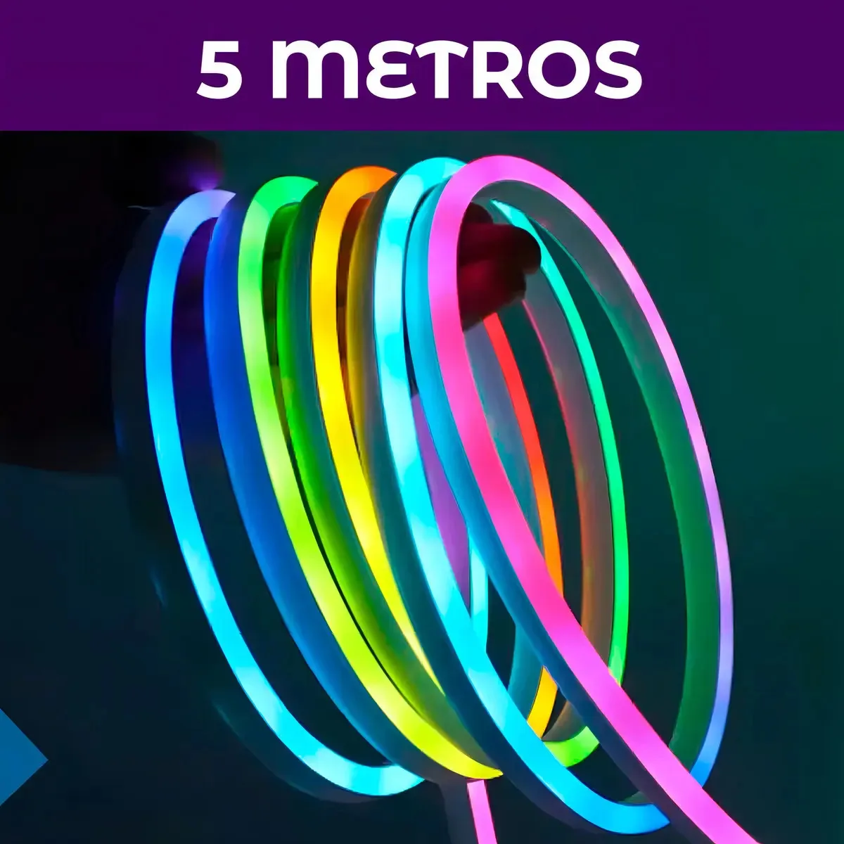 Tira Led Neon Rgb Usb App Control Remoto Usb 5 Metros