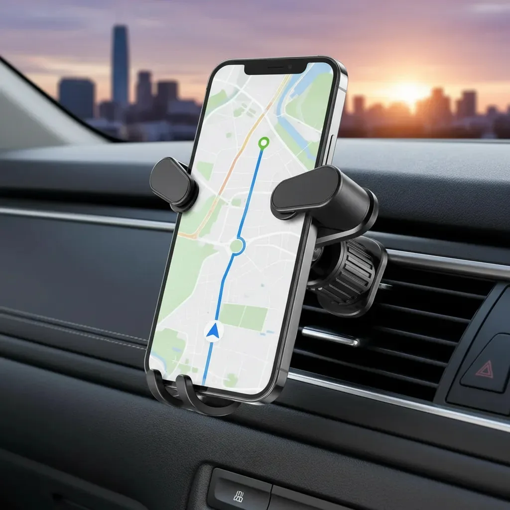 Soporte Celular Para Auto Rejilla De Ventilacion Ajustable