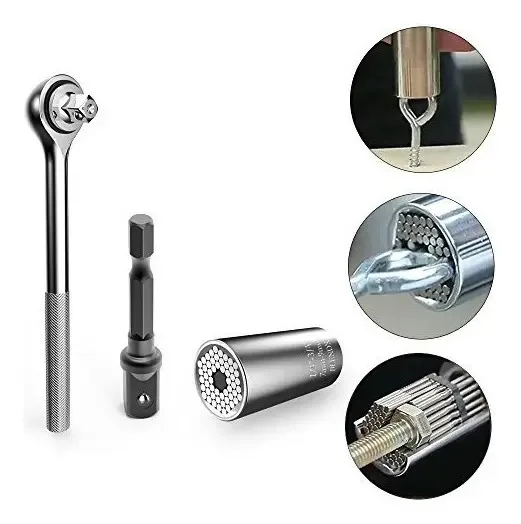 Llave Tubo Universal De 7 A 19 Mm Con Adaptador 3/8