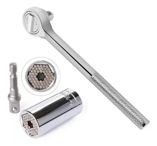 Llave Tubo Universal De 7 A 19 Mm Con Adaptador 3/8