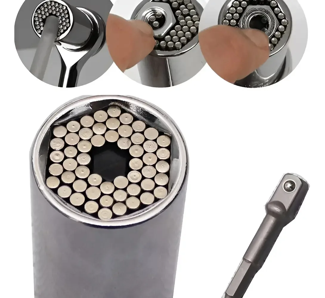 Llave Tubo Universal De 7 A 19 Mm Con Adaptador 3/8