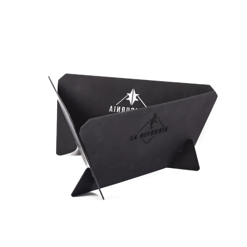 Fogonero Asador Parrilla Portatil Glamping Camping 30x30x16 Color Negro