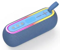 Parlante Portátil Bluetooth Inalámbrico Led Rgb Bts2192 Azul 10w