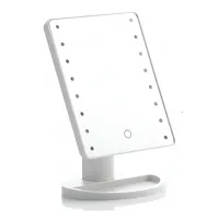 Espejo Maquillaje Led Frío Touch Giratorio Rectangular