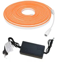 Kit Manguera Luz Neón 5 Mts + Fuente Naranja