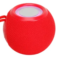 Parlante Bluetooth Portátil Con Radio Fm Usb Gts-2092 Rojo