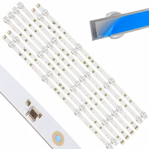 Tiras De Led Para Philips 50pud6654 50pud7406 50pud7625 Eld5029