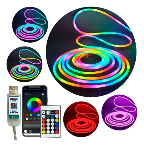 Tira Led Neon Rgb Usb App Control Remoto Usb 5 Metros