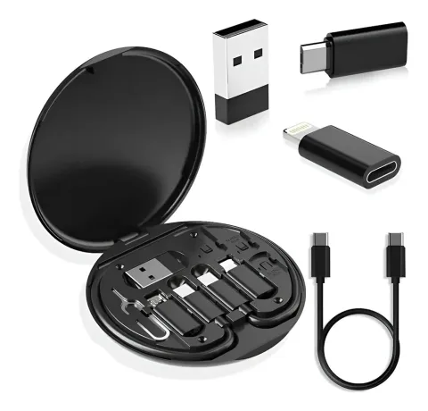 Set De Carga Y Datos De Viaje Carga Rápida 60w Adaptadores